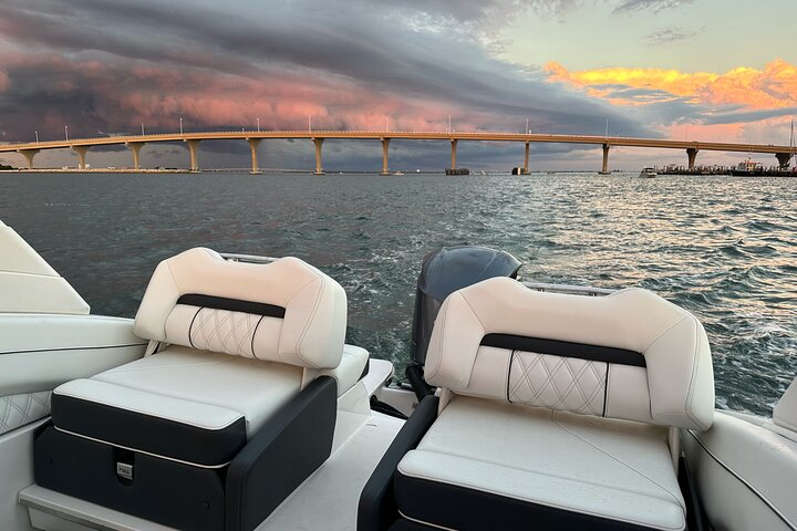 Premiere Private Sunset Cruise With Lights Of The Skyway Bridge in